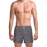 The DON Poplin Erkek Boxer Kahverengi Çizgili - M