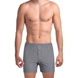 The Don Traditional Uzun Paçalı Erkek Boxer Gri Renk - S