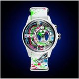 The Electricianz The Neon Z Black & White-Arty Editions ZZ-A1A/08-NLW Unisex Kol Saati - Beyaz