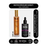 the fair. Biotin Dökülme Karşıtı 50 ml Saç Serumu ve Shine SPF 50 Güneş Koruyucu Saç Yağı 100 ml