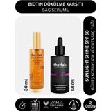 the fair. Biotin Dökülme Karşıtı 50 ml Saç Serumu ve Shine SPF 50 Güneş Koruyucu Saç Yağı 30 ml