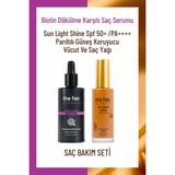 The Fair. Biotin Drone Targeted 50 ml Saç Serumu ve Shine Spf 50 Güneş Koruyucu Saç Yağı 100 ml - Saç BAKIM