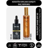 the fair. Keratin Kırılma Karşıtı Saç Serum 50 ml ve Shine SPF 50 Güneş Koruyucu Saç Yağı 100 ml