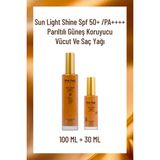 The Fair Sun Light Shine SPF50 PA Parıltılı Güneş Koruyucu 2x30 ml Vücut ve Saç Yağı