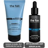 The Fair the fair. Hassas ve Kuru Cilt Temizleme Jeli ve Hiyalüronik Serum 30 ml - set