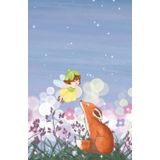The Fairy and the Fox Custom Notebook: 5.5x8.5 Paperback, 120 Pages, 60 sheets, Unique Any Occasion Birthday Gift