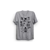 The Fame 5Naf Fnaf BLCK Gri Kadın T-shirt