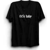 The Fame 90's Baby, 90'lı Yıllar Bebeği Tişört - 2XL - Siyah