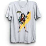 The Fame Acdc, Angus Young, Rock Metal Grup Tişörtü - Beyaz - 3XL