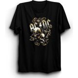 The Fame Acdc, Gold Rock Metal Grup Tişörtü - 3XL - Siyah