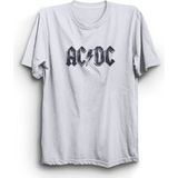 The Fame Acdc, Metallic Logo, Rock Metal Müzik Grubu Tişörtü - 8 - 9 Yaş - Beyaz