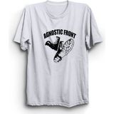 The Fame Agnostic Front, Boot, Rock Metal Müzik Grubu Baskılı, %100 Pamuk Tişört - Beyaz - 8 - 9 Yaş