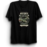 The Fame Airforce Military Aircraft Uçak Airplane Pilot Siyah Kadın T-shirt