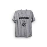 The Fame Akrepler Classic Logo Rock Metal Müzik Grubu Gri Kadın T-shirt