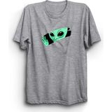 The Fame Alien In The Window Penceredeki Uzaylı Ufo Uzay Gri Kadın T-shirt