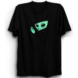 The Fame Alien In The Window Penceredeki Uzaylı Ufo Uzay Siyah Çocuk T-shirt