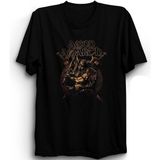 The Fame Amon Amarth Viking Attack Rock Metal Müzik Grubu Siyah Kadın T-shirt