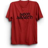The Fame Amon Amarth, Yazı, Rock, Metal Grup Tişörtü - XL - Kırmızı