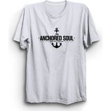 The Fame Anchored Soul Çapa Gemi Gemici Bahriye Ship Captain Kaptan Beyaz Kadın T-shirt