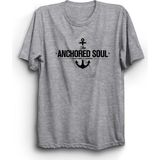 The Fame Anchored Soul Çapa Gemi Gemici Bahriye Ship Captain Kaptan Gri Kadın T-shirt