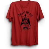 The Fame Angel Witch Rock Metal Müzik Grubu Kırmızı Kadın T-shirt