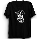 The Fame Angel Witch Rock Metal Müzik Grubu Siyah Kadın T-shirt