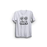 The Fame Arch Sembol Rock Metal Müzik Grubu Beyaz Kadın T-shirt