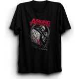 The Fame Asking Alexandria, Skeleton, Rock Metal Tişört - 3XL - Siyah