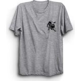 The Fame Aslan Burcu Leo Astroloji Gri Kadın T-shirt