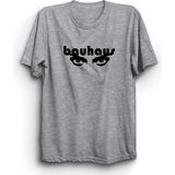 The Fame Bauhaus, Eyes, Rock Metal Müzik Grubu, Beyaz, Pamuk Tişört - Gri - 4XL
