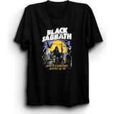 The Fame Black Sabbath, Born In A Graveyard Rock Metal Grup Tişörtü - Siyah
