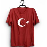 The Fame Box Atatürk Silüetli Ay Yıldız Tişört - 5XL - Kırmızı
