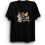 The Fame Box Demon Slayer, Iblis Keser, Anime Tişört - XS - Siyah