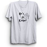 The Fame Box He Is A Keeper, Couple 01 Çift Tişörtü - XXL - Beyaz
