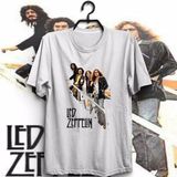 The Fame Box LED Zeppelin, Rock, Metal Tişört - XL - Beyaz