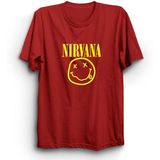 The Fame Box Nirvana, Smile Logo, Rock, Metal Tişört - 3XL - Kırmızı