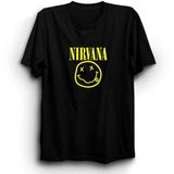 The Fame Box Nirvana, Smile Logo, Rock, Metal Tişört - XL - Siyah