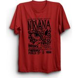 The Fame Box Nirvana, Sub-Pop, Rock, Metal Tişört - 5XL - Kırmızı