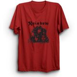 The Fame Box Rainbow, Rock'n Roll, Rock, Metal Tişört - Kırmızı - 5XL