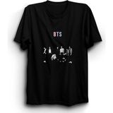 The Fame BTS K-Pop Kore Grup Siyah Kadın T-shirt