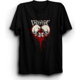 The Fame Bullet For My Valentine, Two Skull, Rock Metal Tişört - Siyah