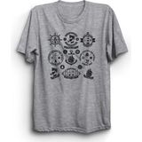The Fame Çapa Denizci Kaptan Dümen Gemi Gemici Anchor Sailor Gri Kadın T-shirt
