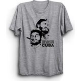 The Fame Che Guevara Fidel Castro Revolutionalist Of Cuba Küba Gri Kadın T-shirt
