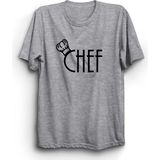 The Fame Chef Şef Aşçı Cook Gri Kadın T-shirt