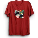 The Fame Çift Tukan Toucan Luck Şans Kuş Birds Toucan Partners Kırmızı Kadın T-shirt