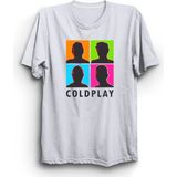 The Fame Coldplay, 4 Color Pic, Rock Metal Müzik Grubu %100 Pamuk Tişört - Beyaz - 12 - 13 Yaş