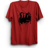 The Fame Coldplay, Black Design, Rock Metal Müzik Grubu %100 Pamuk Tişört - 8 - 9 Yaş - Kırmızı