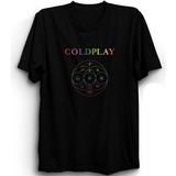 The Fame Coldplay, Moon Music, Rock Metal Müzik Grubu %100 Pamuk Tişört - Siyah - 8 - 9 Yaş