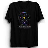 The Fame Coldplay, World Tour, Rock Metal Müzik Grup Tişörtü - Siyah - 8 - 9 Yaş