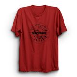 The Fame Crcss, Tools Logo, Rock Metal Müzik Grubu Baskılı, Unisex%100 Pamuk Tişört, Kırmızı, 10-11 Yaş